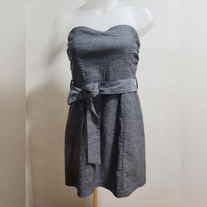 Forever 21 Gray Strapless Dress
